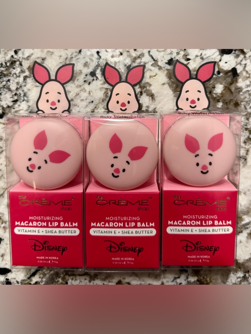 The Crème Shop Macaron Lip Balm Trio_Rosy Watermelon